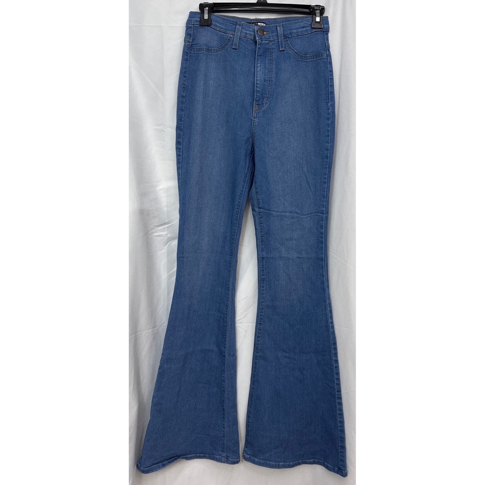 Fashion Nova Deep In My Soul Flare Jeansโ 9 W28 High Rise USA P522 33 Inseam